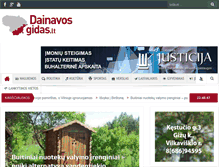 Tablet Screenshot of dainavosgidas.lt